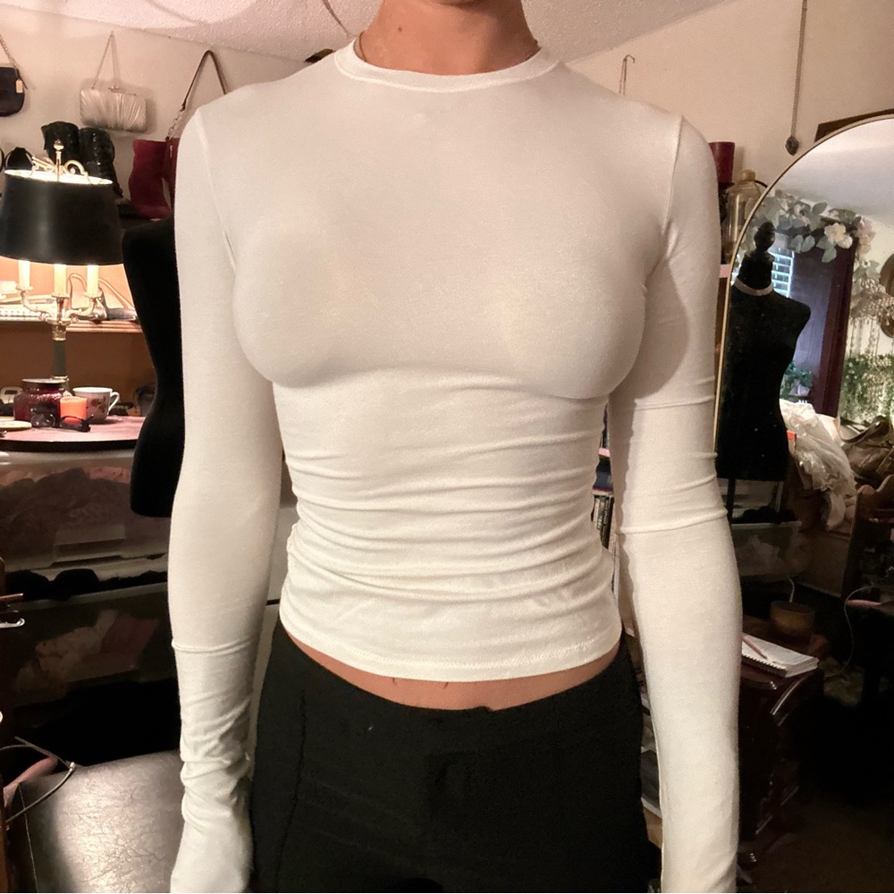 New Skims White Long Sleeve Top sold